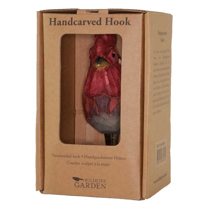 Handcarved hook Rooster - 4