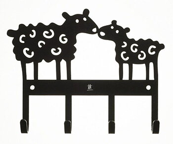 Bengt & Lotta - mild steel hanger Sheep, black
