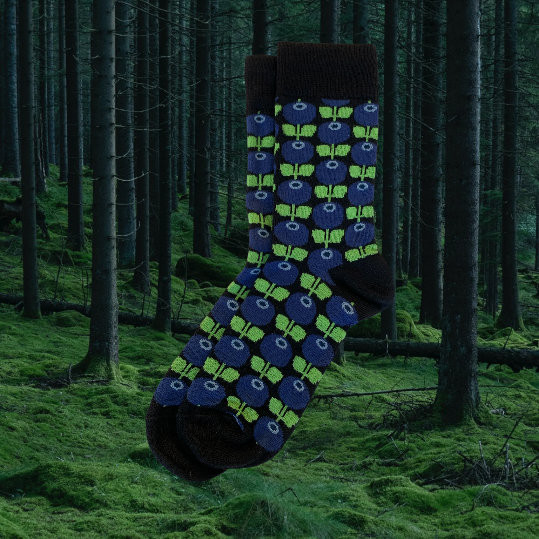 Wool socks Blueberry, Black 40-44 - 3