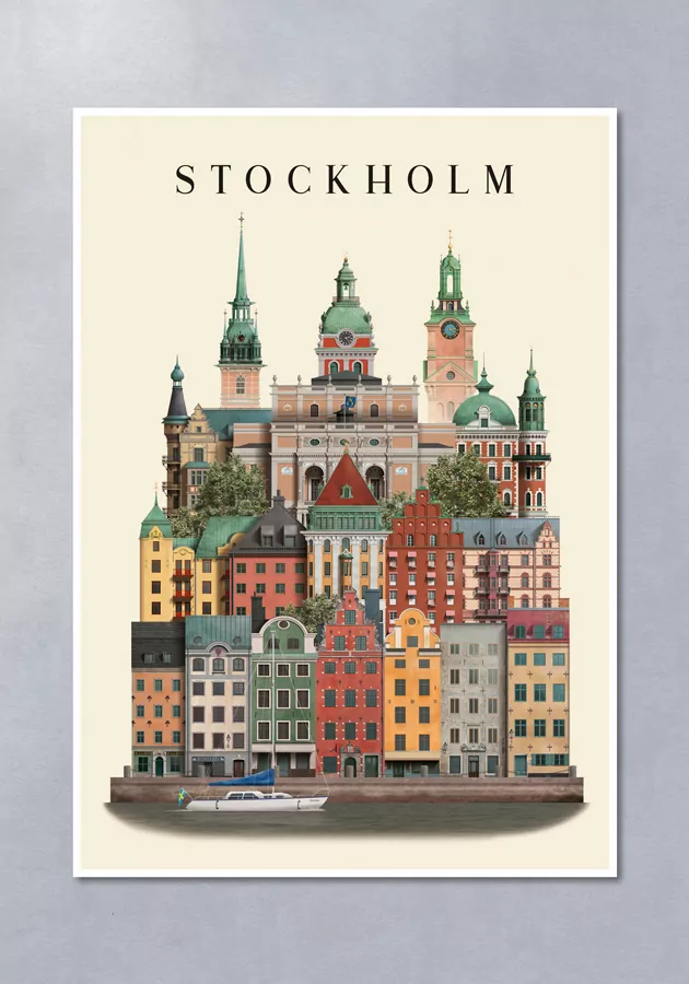 Poster Stockholm A4 - Martin Schwartz