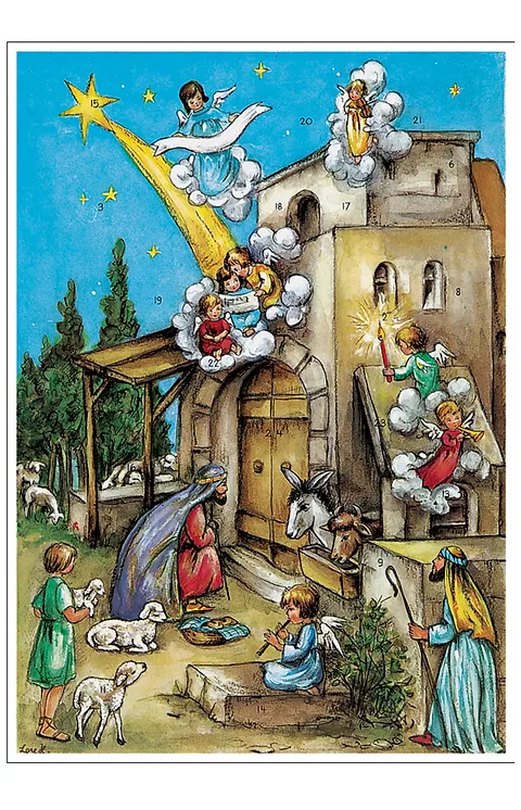 Adventskalender A4 - Julkrubba