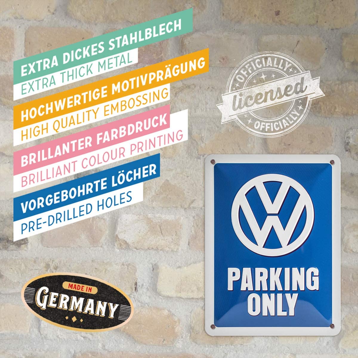 Skylt - Volkswagen Parking Only - 4