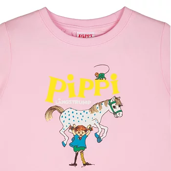 Pippi Longstocking Pippi Logo T-Shirt Pink 122/128