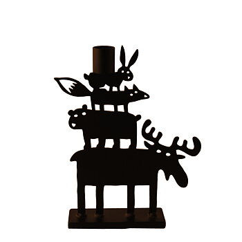 Bengt & Lotta - mild steel candle holder - Moose pyramid