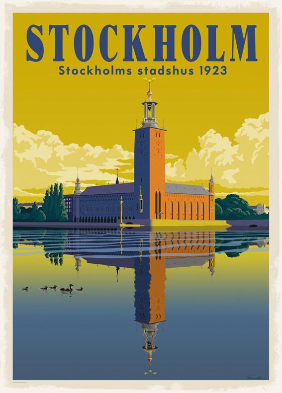 Poster Stockholms Stadshus A4 - ThomasO