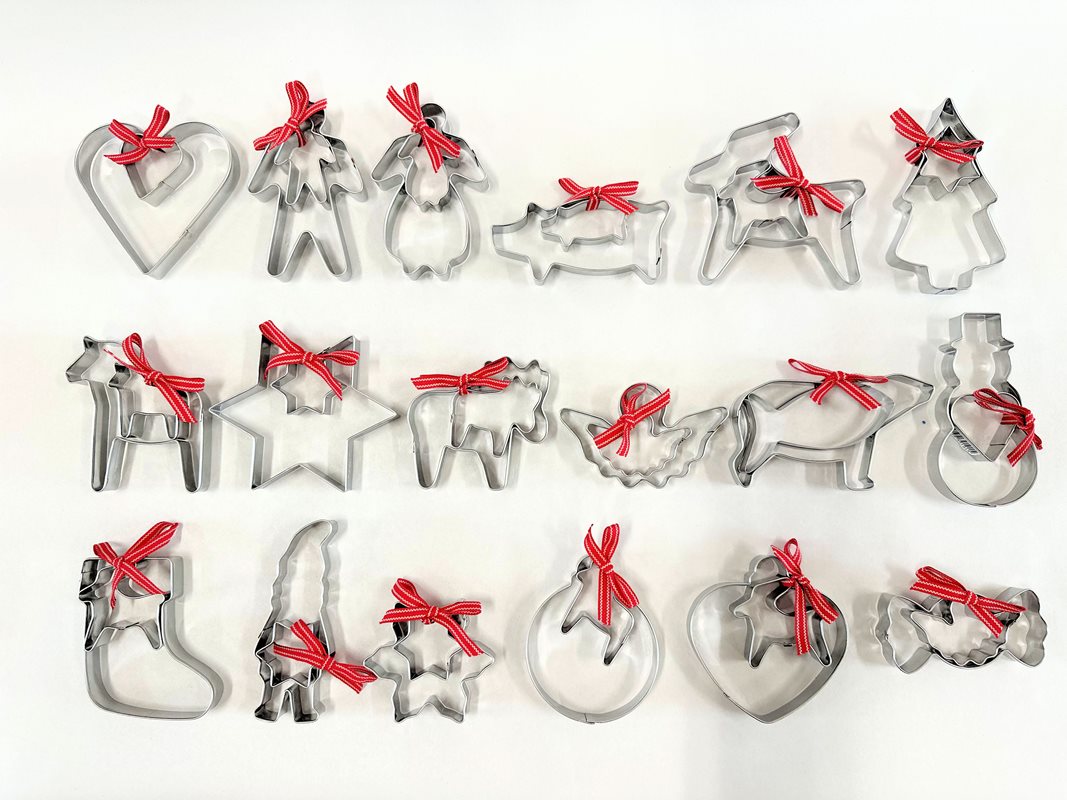 Set Cookie Cutter - Christmas tree & Star, with ribbon - 2