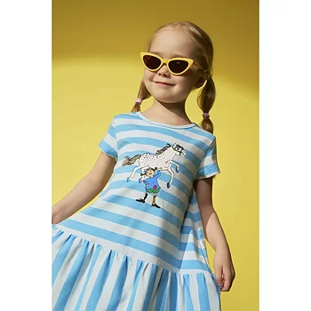 Pippi Longstocking Super Strong Dress Blue size 104
