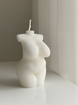 Candle Veke - Lady, white