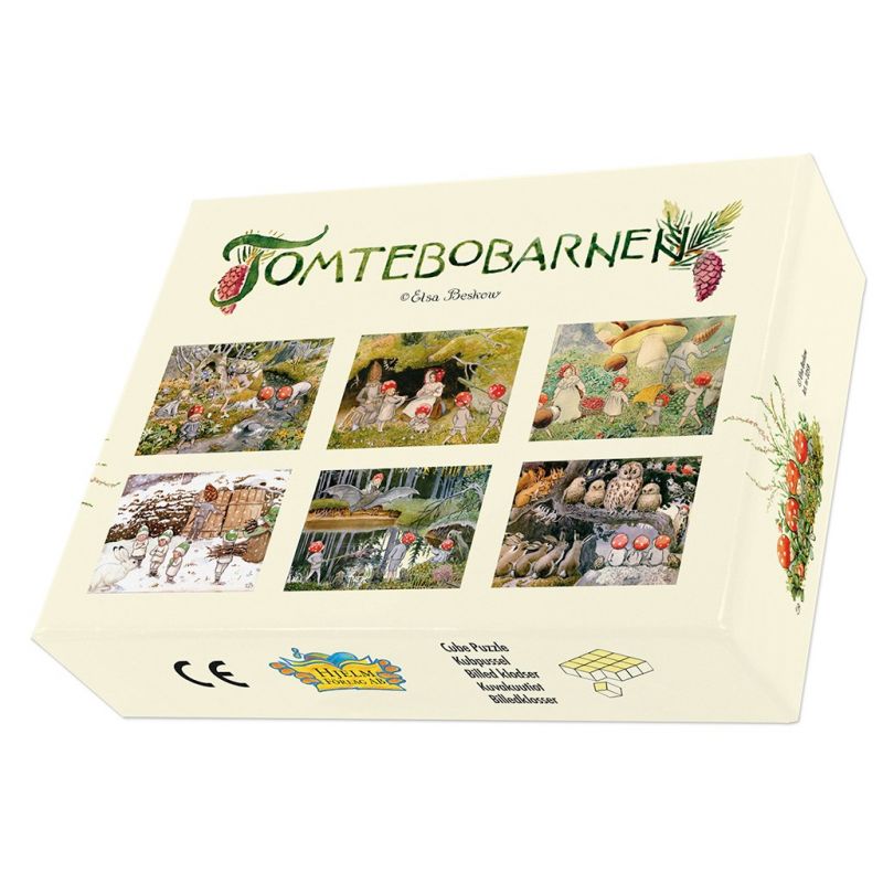 Tomtebobarnen Cube puzzle Elsa Beskow