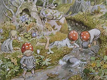 Tomtebobarnen, 4 träpussel i låda