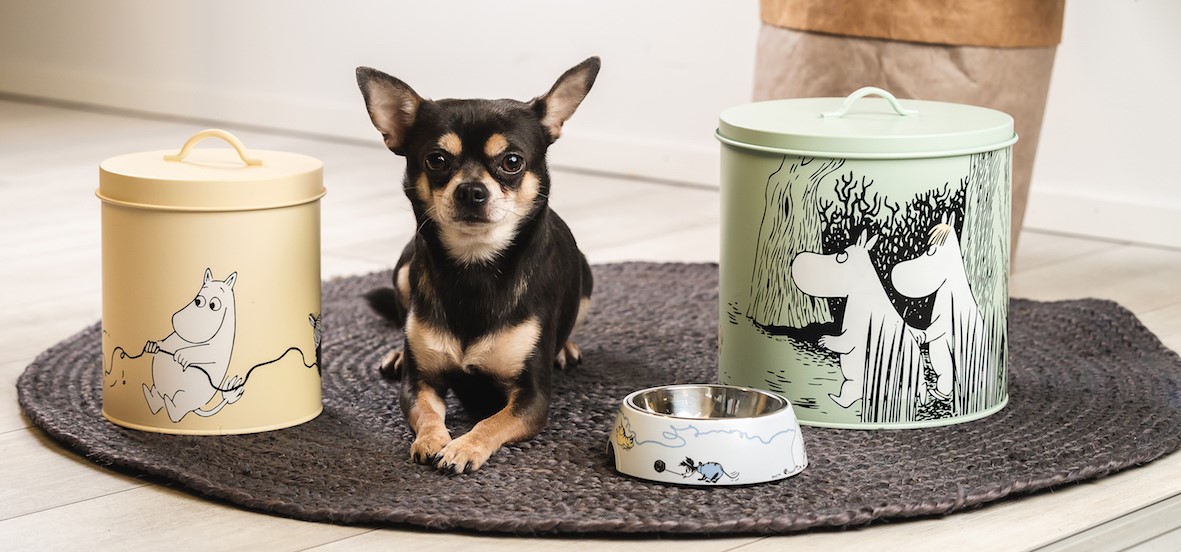 Moomin Pets food bowl S 14 cm-Blue - 3