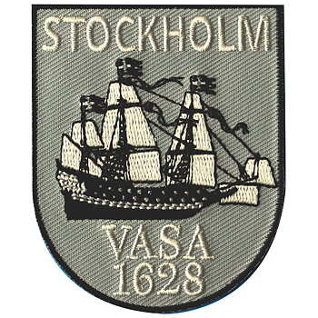 Cloth badge - Embroidered Vasa ship
