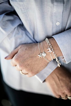 Scandi Armband - Häst, silver