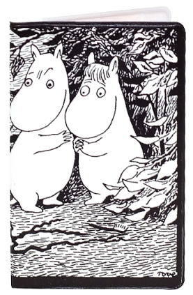 Moomin cardholder handy - Moomin, black/white 