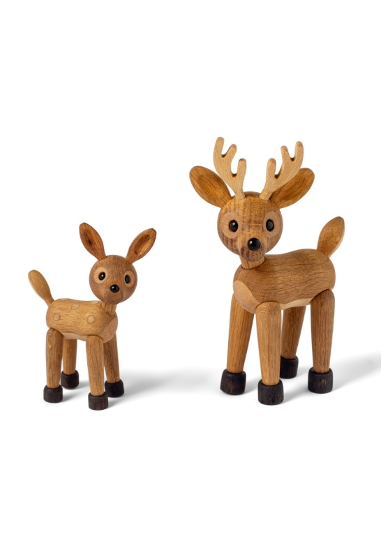 Spot Rådjur Baby Trädekoration 12,7 cm Ek/Lönn - 2