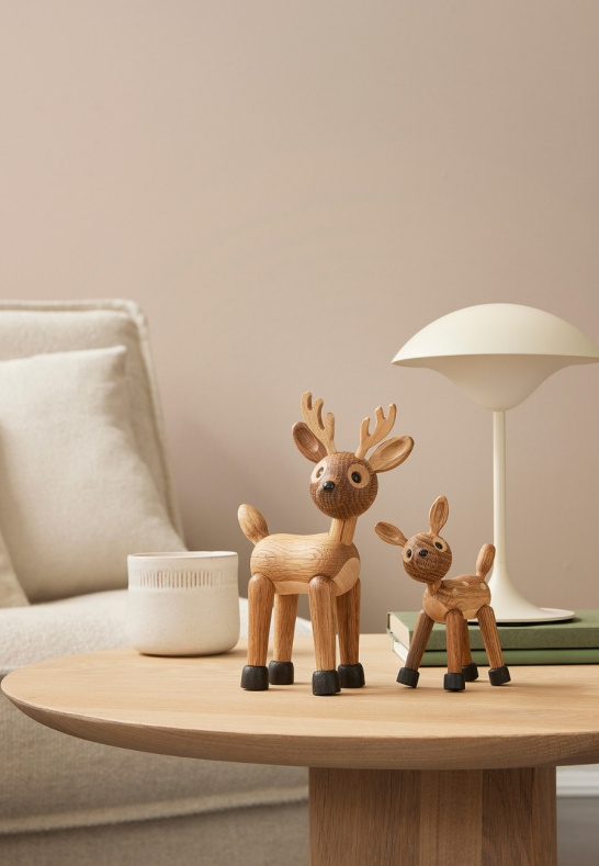 Spot Rådjur Baby Trädekoration 12,7 cm Ek/Lönn - 5
