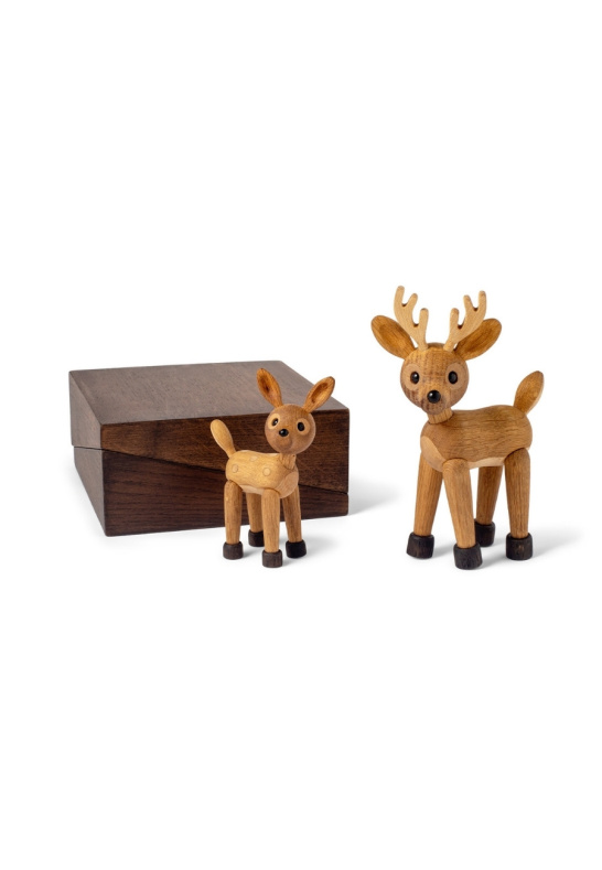 Spot Rådjur Baby Trädekoration 12,7 cm Ek/Lönn - 3