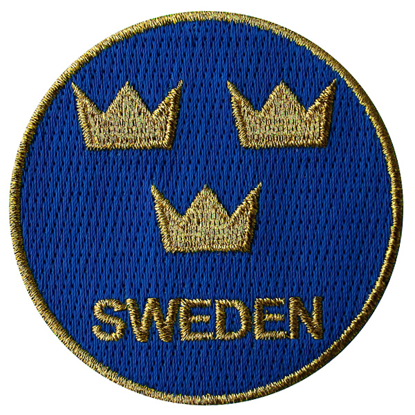 Tygmärke - Tre Kronor Blått & Guld