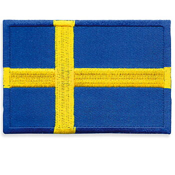 Cloth badge - Embroidered Swedish flag