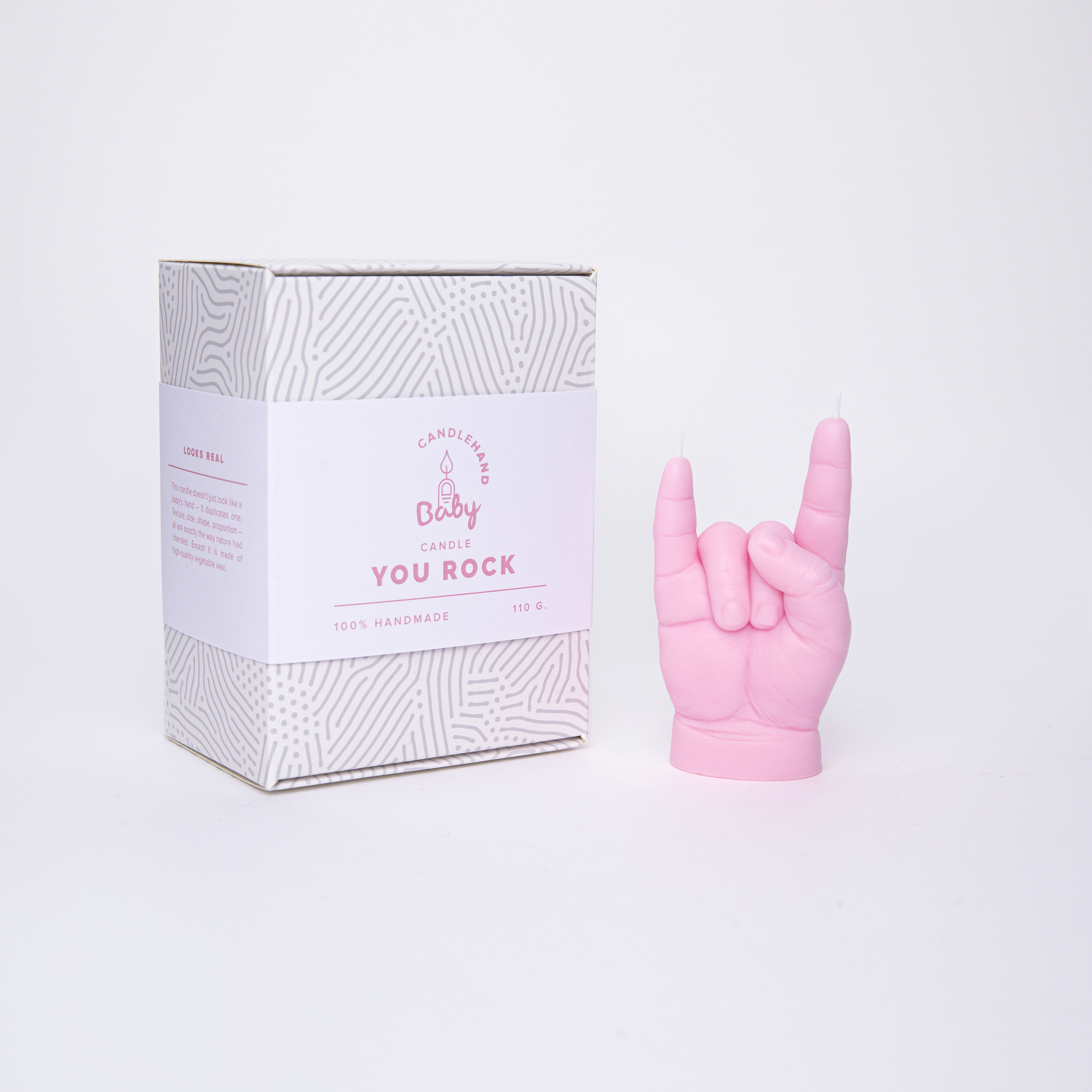 Candle Hand Baby - You Rock, pink - 3