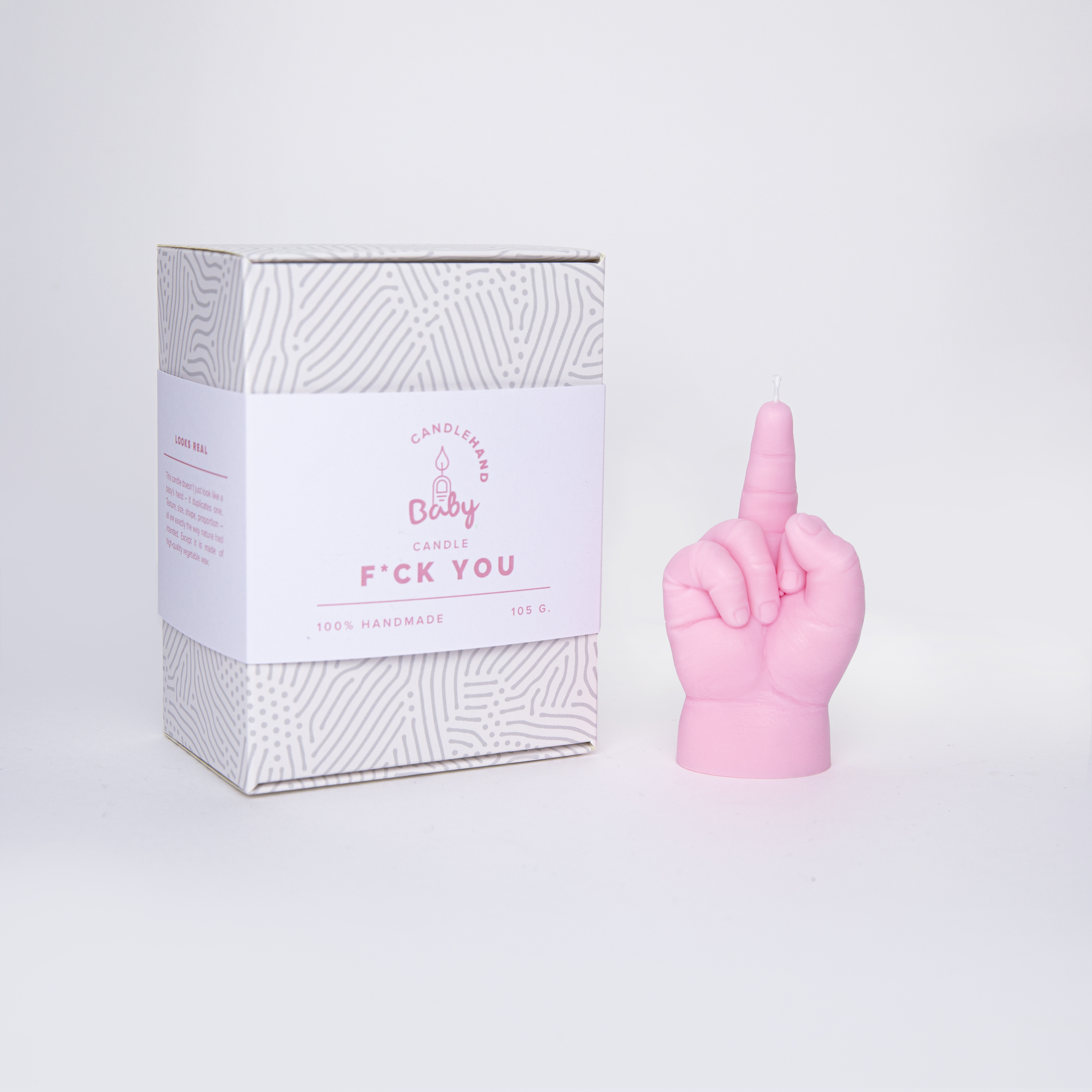 Candle Hand Baby - F*ck You, pink - 3