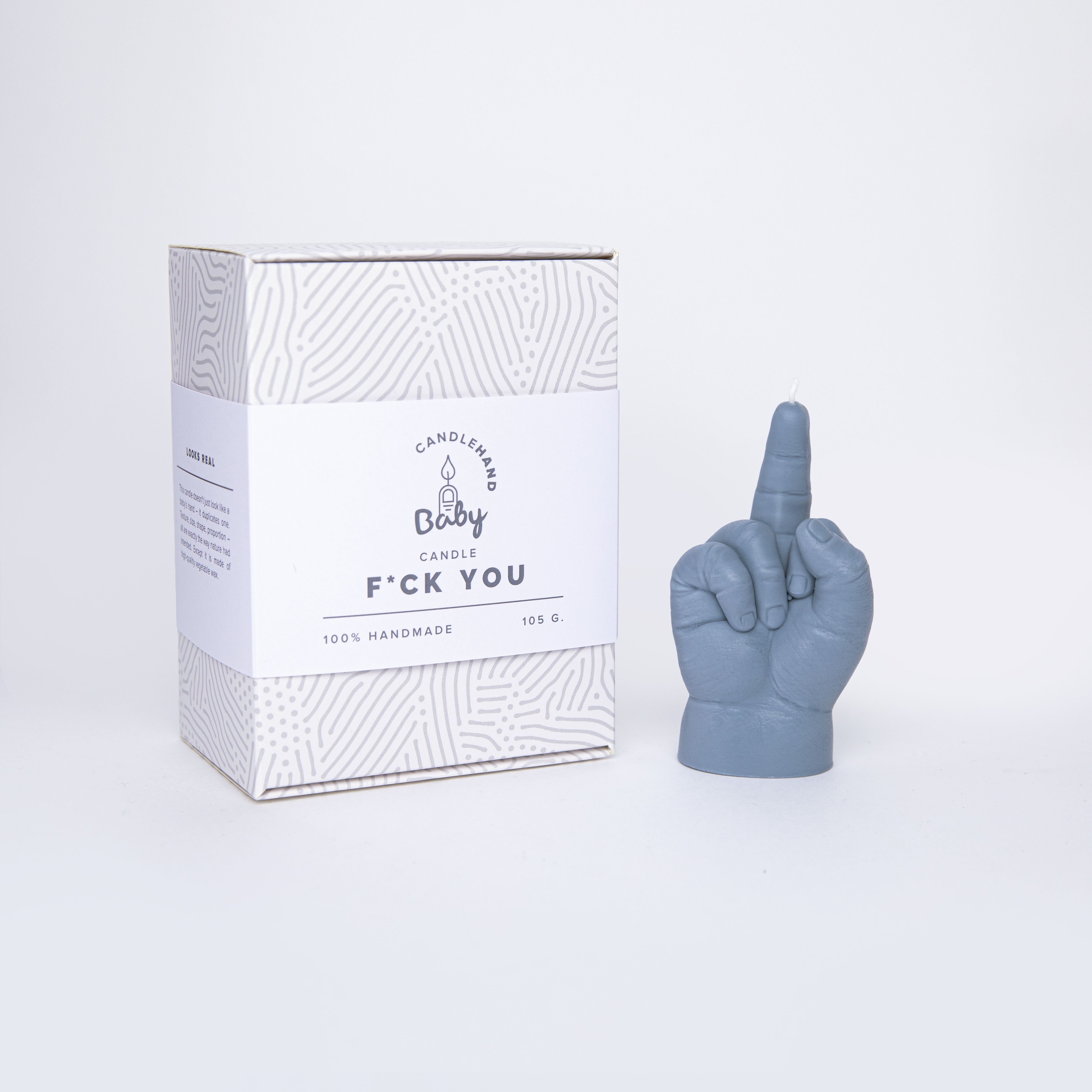Candle Hand Baby - F*ck You, grey - 3