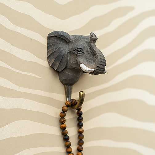 Handsnidad hängare Elefant - 2