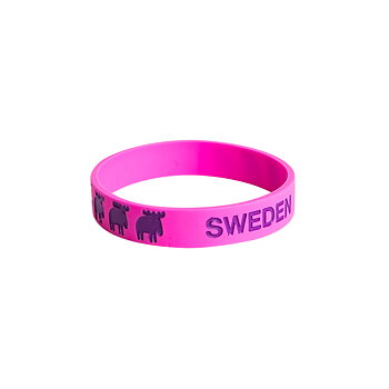 Bracelet Moose, pink/purple, Sweden