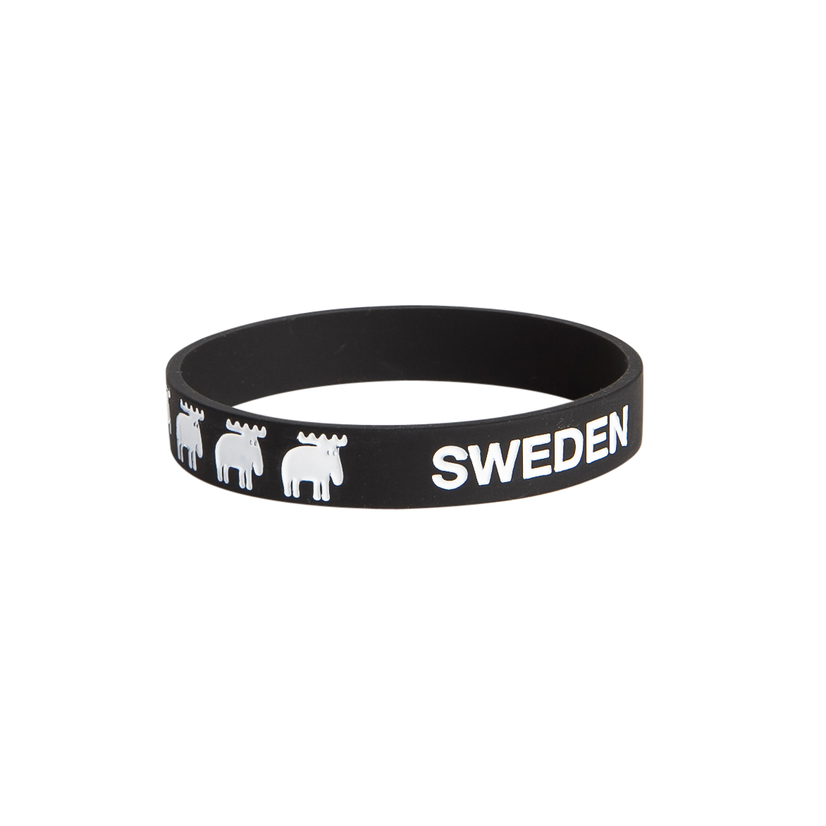 Armband Älg, svart/vit, Sweden