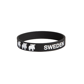 Bracelet Moose, black/white, Sweden