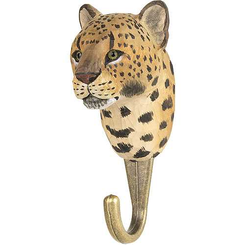 Handcarved hook Leopard