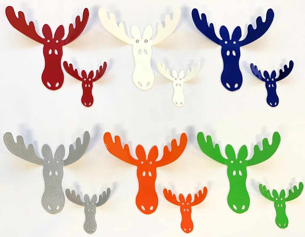 Wall hook trophy Elk 8 cm, blue - 2