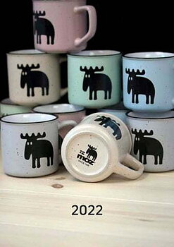 Mugg Älg Pastel, beige