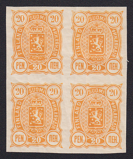 FI F 30v, 20 penni Vapentyp m/89 otandat fyrblock **
