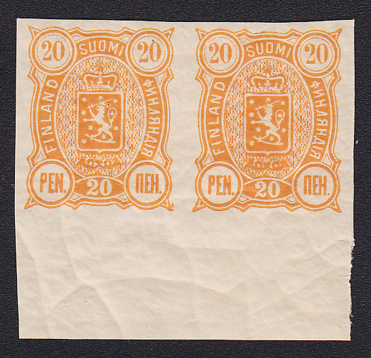 FI F 30v, 20 penni Vapentyp m/89 otandat marginalpar **