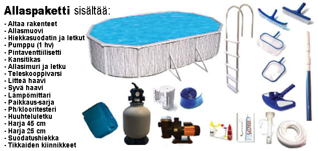 Isot Altaat 7,3 m pyöreä