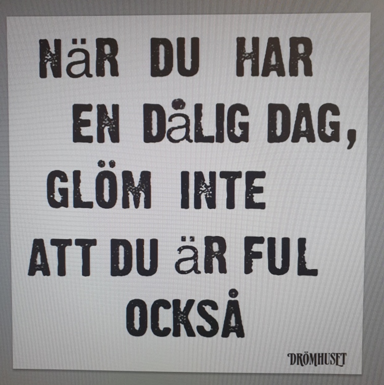 Disktrasa / Dålig dag
