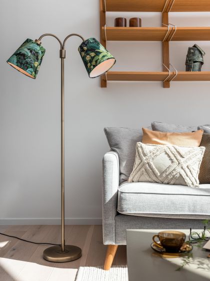 Lampfot- Golv / Antik mässing / 150cm - 3