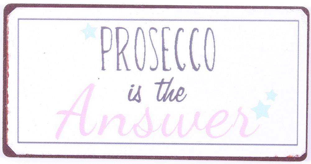 Kylskåpsmagnet / Emaljskylt / Prosecco