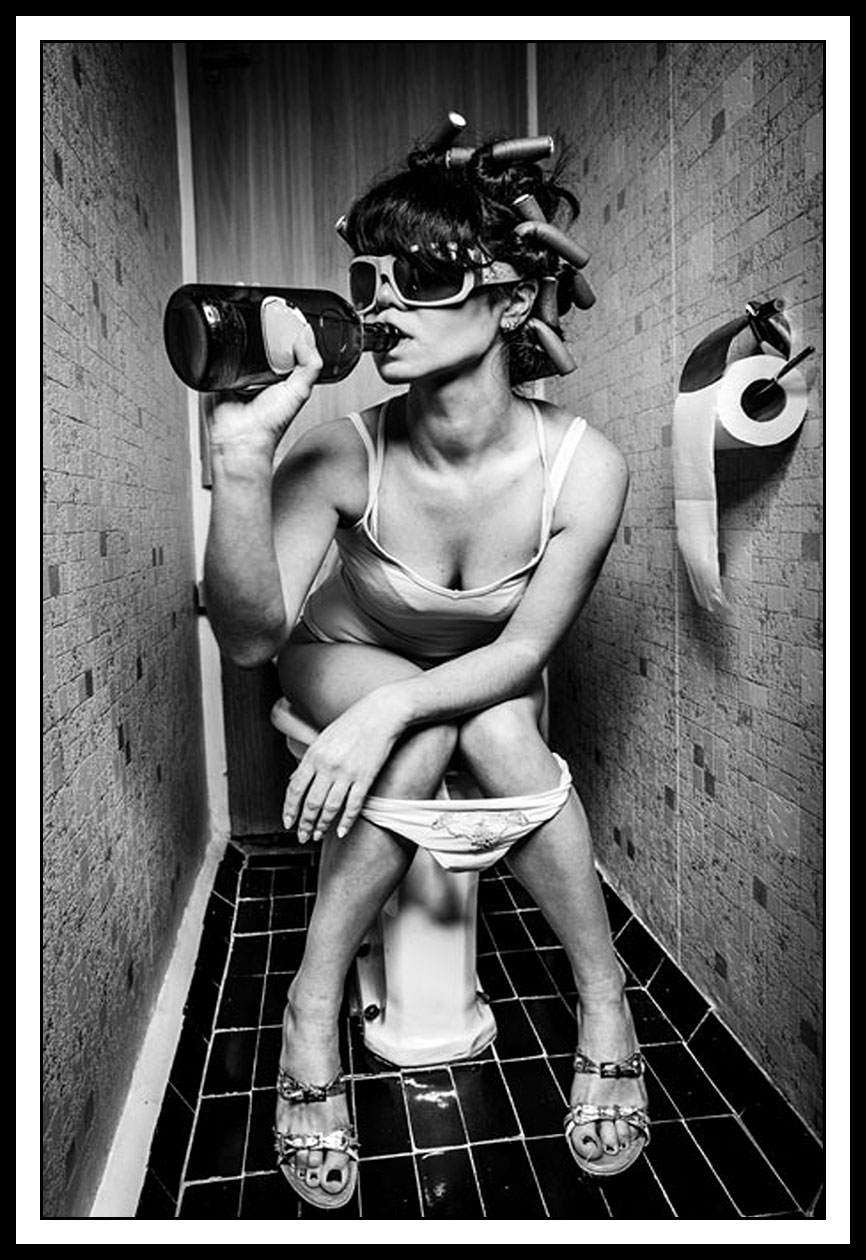 Tavla / Party girl - Svart-Vit