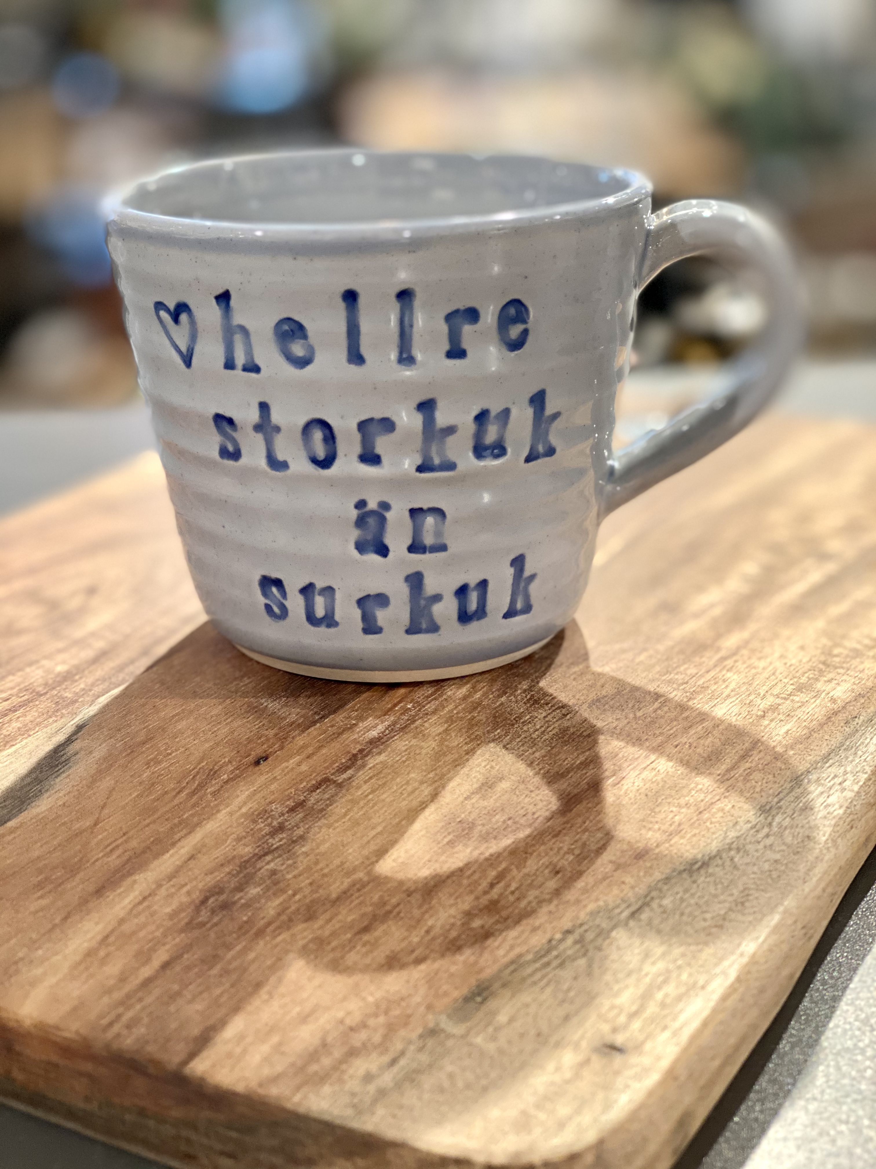 Mugg / hellre storkuk än surkuk / Blå
