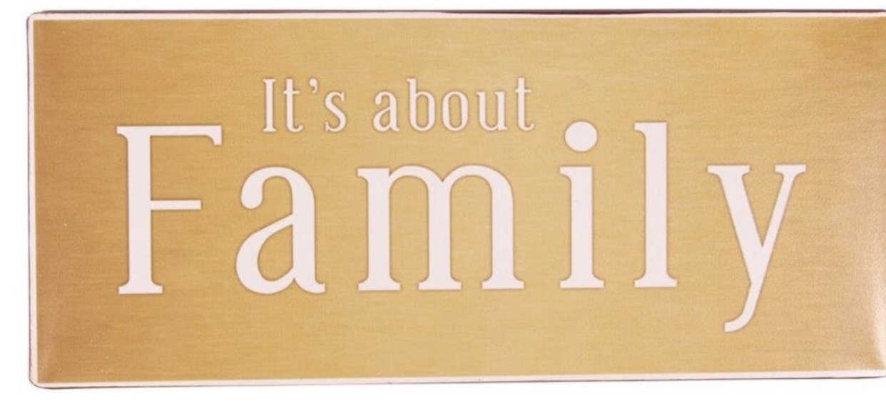 Emaljskylt / Family