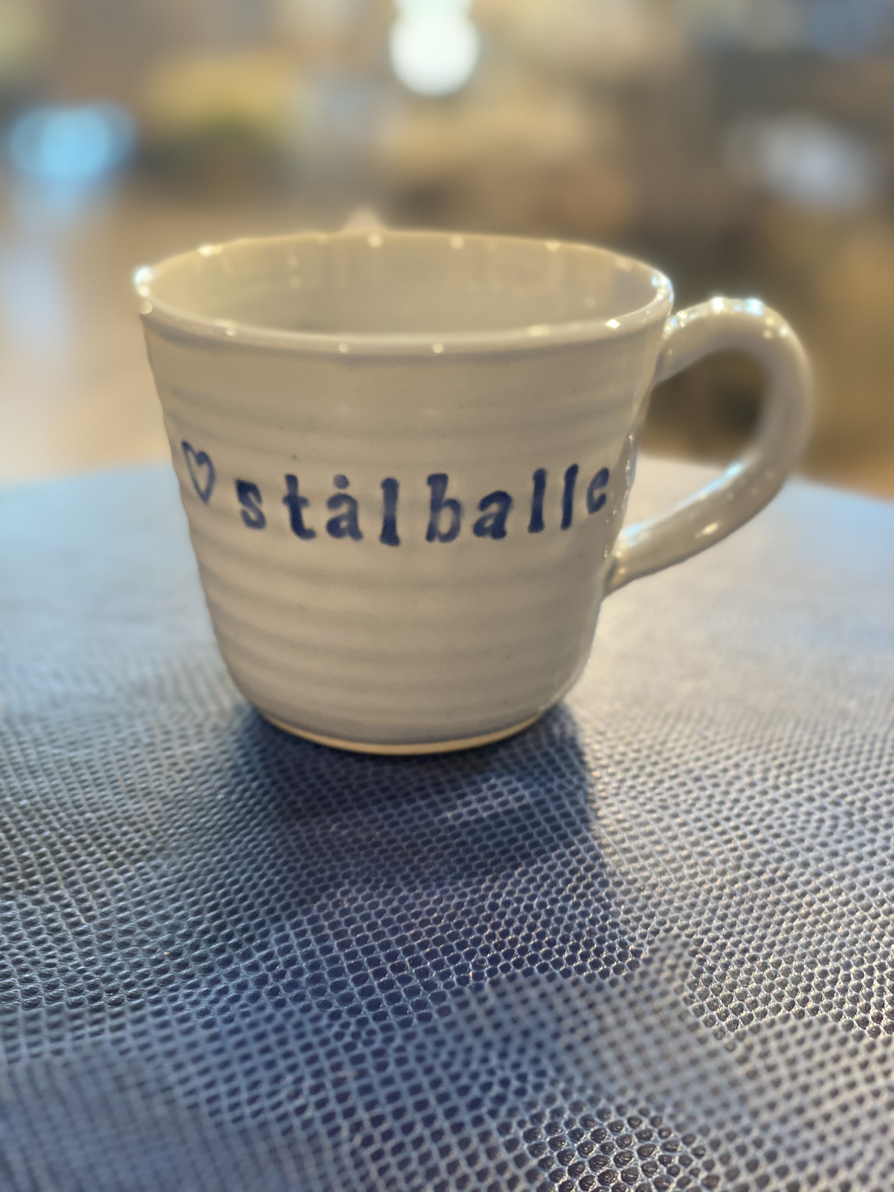 Mugg / Blå / Stålballe