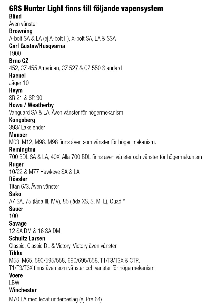 Grs HUNTER LIGHT - 8