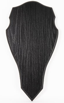 Trofésköld Kron Svart