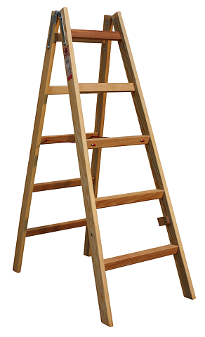 Laggo Trätrappstege 2x5steg, 1,40m