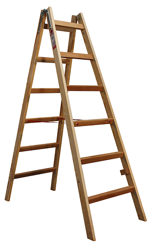 Laggo Trätrappstege 2x6steg, 1,63m