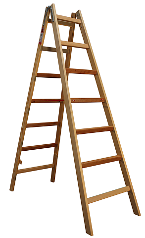 Laggo Trätrappstege 2x7steg, 1,88m
