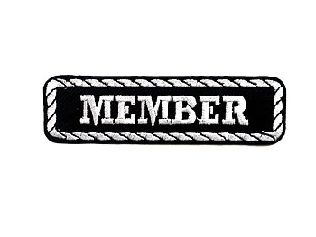 Member Patch embroidery badge (11x3 cm)