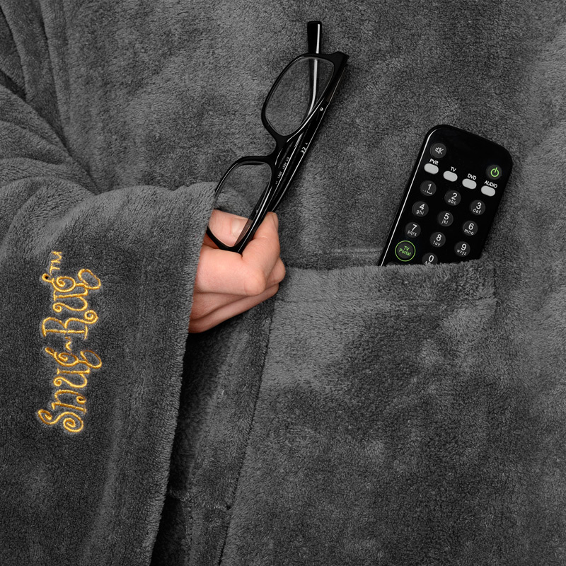 Grå Snug Rug Deluxe med magficka för fjärrkontroll